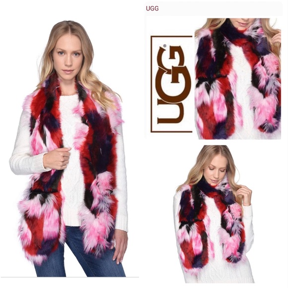 ugg faux fur scarf
